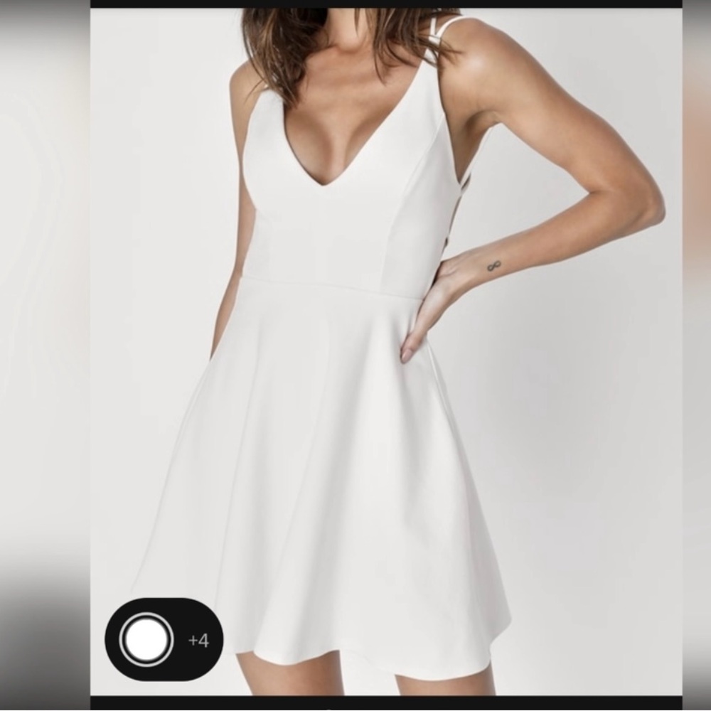 Lulus White Skater Dress